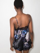 Thumbnail for your product : Sainted Sisters Scarlett floral-print silk camisole