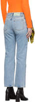 Thumbnail for your product : Off-White Off White Blue Crop Jeans