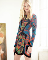 Thumbnail for your product : M Missoni Long-Sleeve Swirl Jacquard Dress