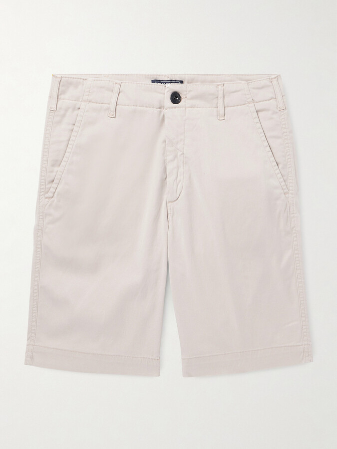 Vilebrequin Ponche Straight-Leg Stretch Lyocell and Cotton-Blend Gabardine Shorts