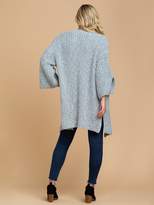 Thumbnail for your product : Goodnight Macaroon 'Adeline' Knitted Slit Sleeves Open Long Cardigan
