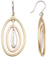 Thumbnail for your product : Lucky Brand Tri-Tone Orbital Drop Earrings