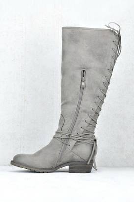 Very Volatile Taupe Lace-Up Boot