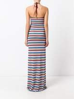 Thumbnail for your product : DSQUARED2 metallic stripe maxi dress