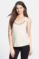 Thumbnail for your product : Vince Camuto Embellished Neckline Cotton Tank