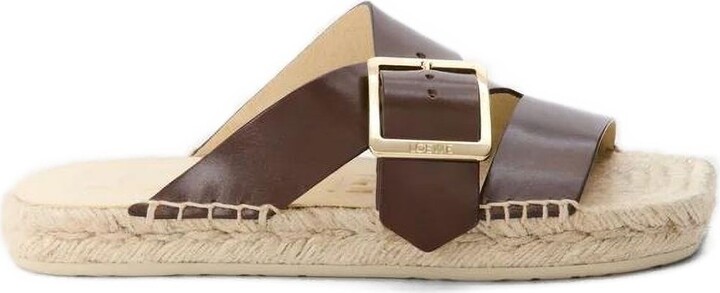 LOEWE PAULA'S IBIZA Petal Vegetal Leather Sandals