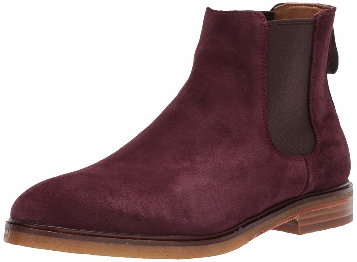 clarks boots mens red