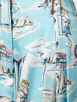 Thumbnail for your product : Blugirl printed cropped palazzo trousers