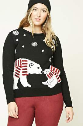 Forever 21 Plus Size Polar Bear Sweater