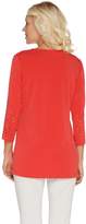 Thumbnail for your product : Susan Graver Liquid Knit Tunic with Laser Cut Detail