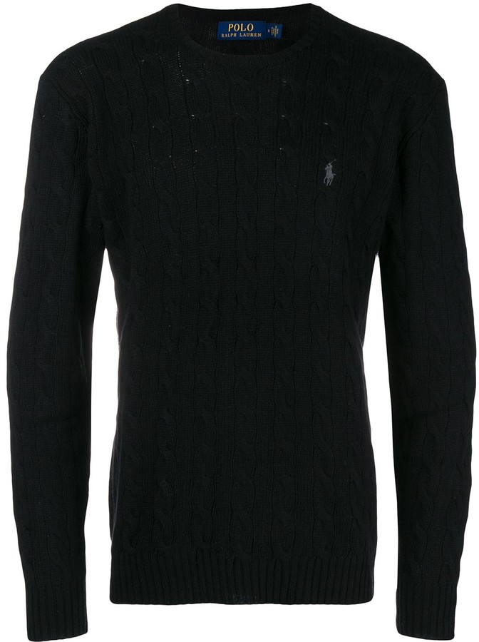 Salme råolie Urter Polo Ralph Lauren Men's Black Sweaters | ShopStyle
