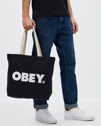 Obey Black Tote Bags - Bold Tote