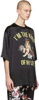 Thumbnail for your product : Dolce & Gabbana Black Silk King Of My Life T-Shirt