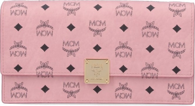MCM Large Wallet With Logo Shoulder Strap