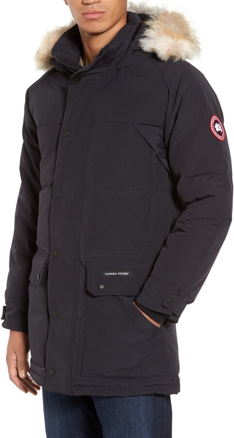 mens slim fit parka jacket