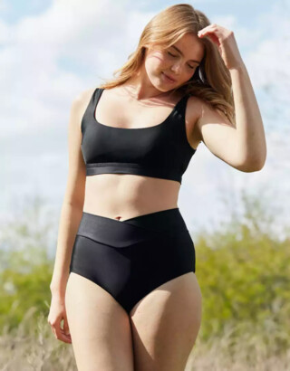 aerie Crossover High Waisted Bikini Bottom - ShopStyle Two Piece Swimsuits