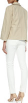 Thumbnail for your product : Lafayette 148 New York Back-Zip Silk Jersey Blouse