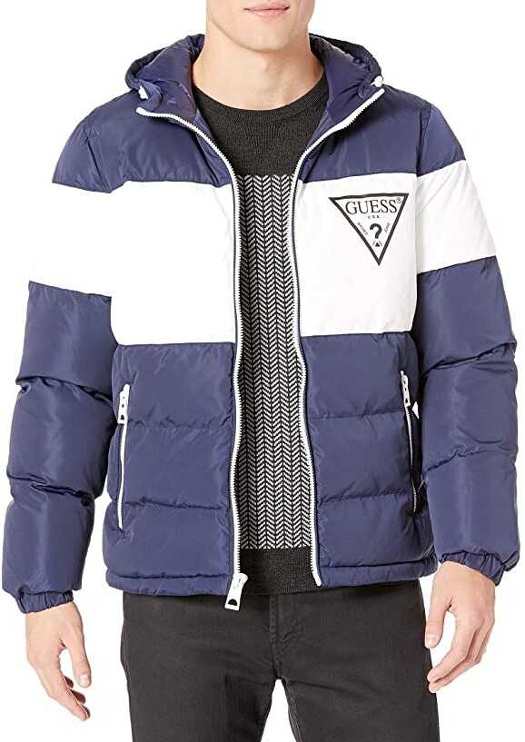 guess color block jacket