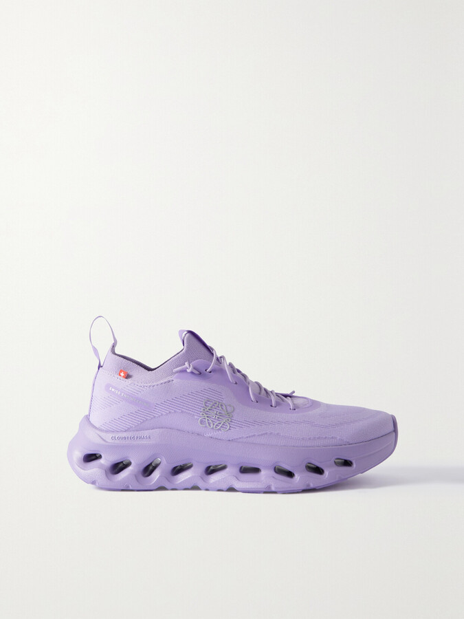 Loewe On Cloudtilt Stretch Recycled-knit Sneakers Lavender