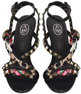 Thumbnail for your product : Ash Black Leather Geisha Sandals