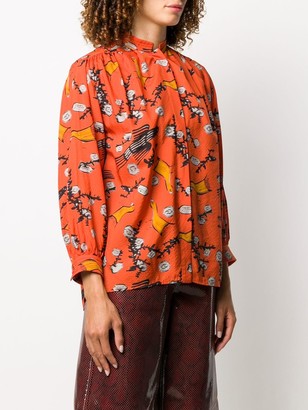 Christian Wijnants Tugela bird-print blouse