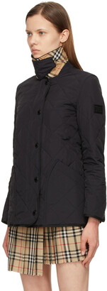 Burberry Navy Quilted Cotswold Jacket