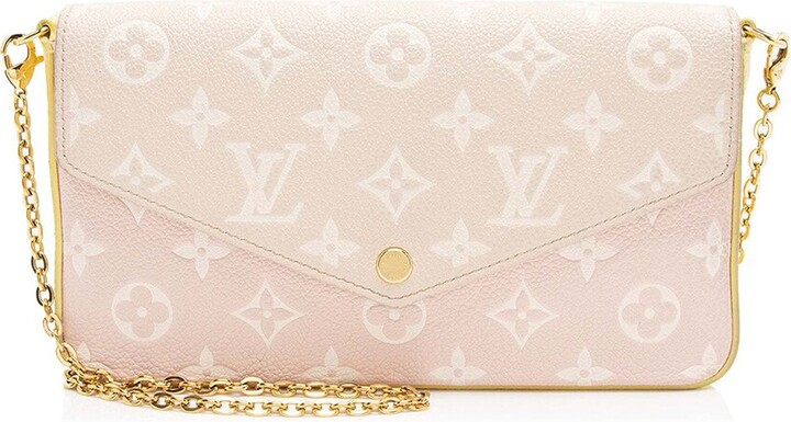 Louis Vuitton Beige Monogram Empreinte Spring In The City Felicie Pochette (Authentic Pre-Loved)