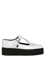Thumbnail for your product : Underground 50mm Brushed Leather Creepers