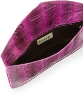 Thumbnail for your product : Beirn Envelope Snakeskin Clutch, Purple