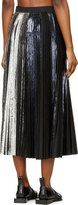 Thumbnail for your product : Proenza Schouler Purple & Silver Foil Pleated Long Skirt