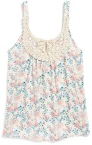 Thumbnail for your product : Soprano Floral Print Tank Top (Big Girls)