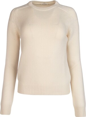 Saint Laurent Cashmere Women's White Sweaters | ShopStyle