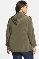 Thumbnail for your product : Sejour 'Nobel Track' Hooded Jacket (Plus Size)