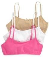 Thumbnail for your product : Maidenform 3-Pack Crop Bras, Little Girls & Big Girls