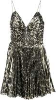 Thumbnail for your product : Saint Laurent shiny leopard print mini dress
