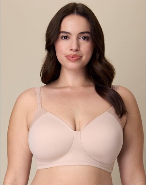 Playtex PlaytexFull-CoverageWirelessT-ShirtBra,Moisture-WickingDigitalRose36DDWomen's
