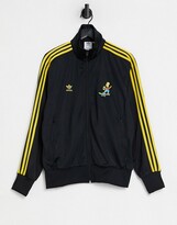 Thumbnail for your product : adidas x The Simpsons Firebird three stripe track jacket in black