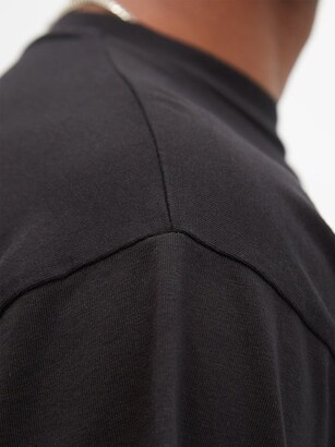 Aries Temple Logo-print Cotton-jersey T-shirt - Black