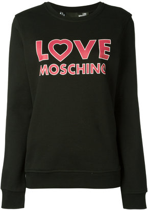 Love Moschino logo sweatshirt - women - Cotton - 44