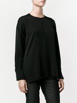 Thumbnail for your product : Vince long sleeve blouse - women - Silk/Spandex/Elastane - 8