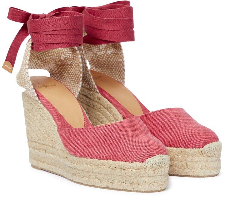 Castaner Pink Women's Wedges | Shop the fashion | ShopStyle