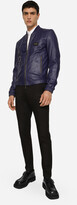 Thumbnail for your product : Dolce & Gabbana Leather jacket with branded tag