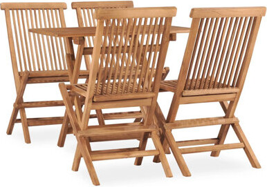 Red Barrel Studio Jolon Rectangular 2 - Person Teak Bistro Set