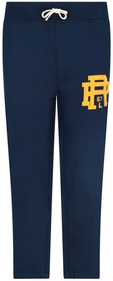 blue polo sweatpants