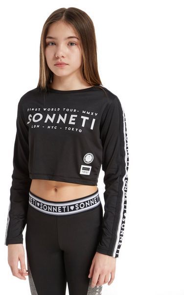 Sonneti Girls' Taper Mesh Crop T-Shirt Junior - ShopStyle