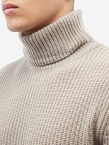 Thumbnail for your product : Iris von Arnim Lio Roll-neck Ribbed-cashmere Sweater - Beige