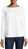 Thumbnail for your product : Lafayette 148 New York Long-Sleeve Bateau-Neck T-Shirt