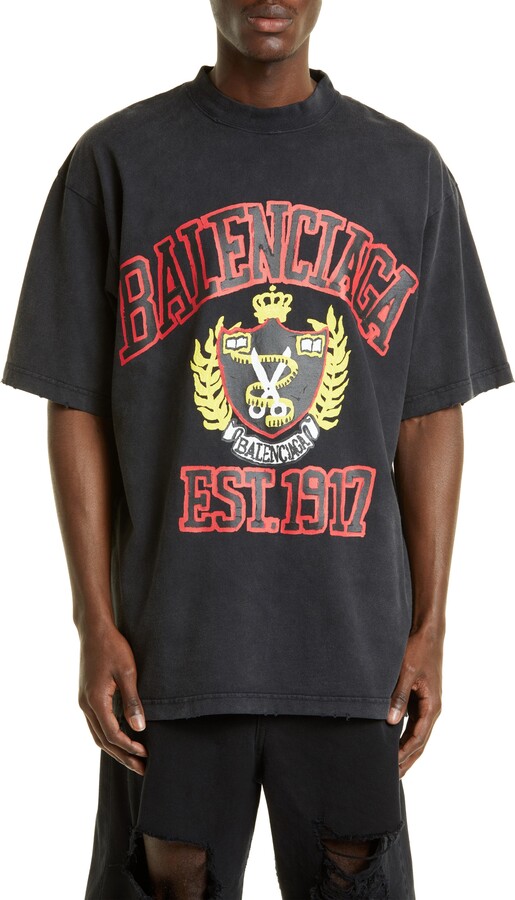 Balenciaga Fashion Institute T-shirt Medium Fit - ShopStyle