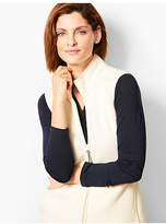 Thumbnail for your product : Talbots Twill Knit Vest - Ivory