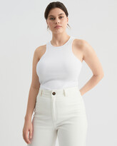 Thumbnail for your product : Witchery Women's White Singlets - Cutaway Racer - Size One Size, XXS at The Iconic